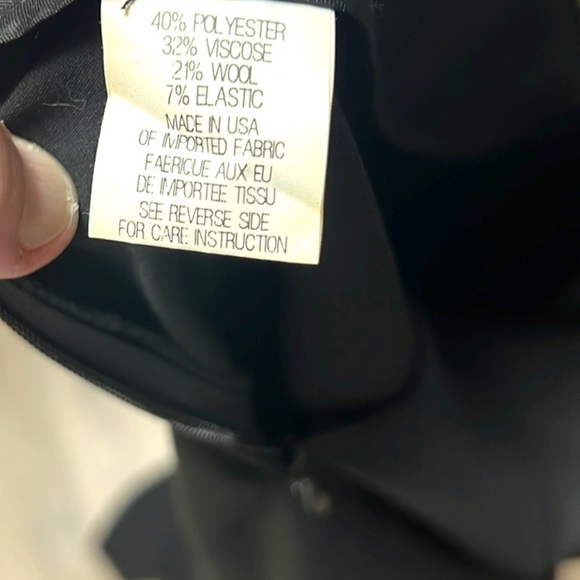 🖤Theory,4, Black Wool Blend Mid-Rise, Longer Slimming Pant,Excellent Con,Size 4 - Picture 6 of 10